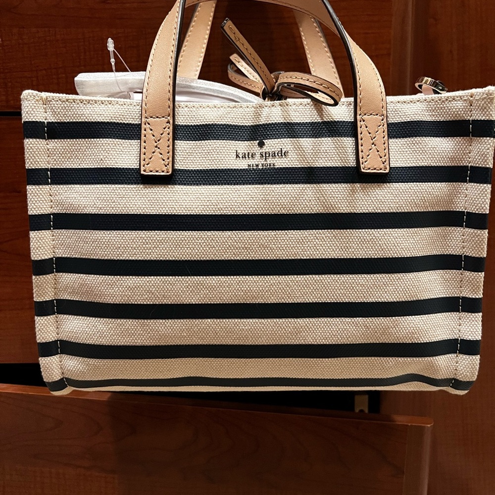 Kate Spade Striped Canvas Tote